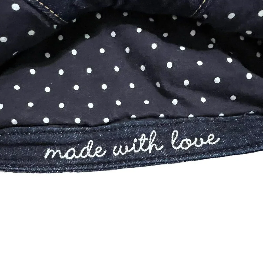 Baby Gap 6-12m Polkadot Lined Denim Jacket